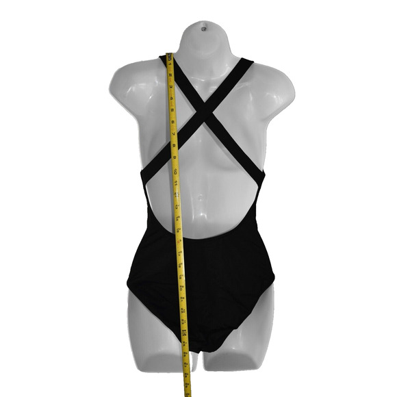B0 Auth ANDIE The Tulum Black Crisscross Straps Back One-Piece Swimsuit Size M - Picture 9 of 9
